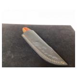Fixed Blade Knife With Custom Handle and Leather S Fixed Blade Knife With Custom Handle and Leather S