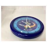 Circular Wall Clock Featuring Space-Themed Design, Circular Wall Clock Featuring Space-Themed Design,