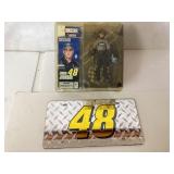 Jimmie Johnson NASCAR Action Figure and License Pl Jimmie Johnson NASCAR Action Figure and License Pl