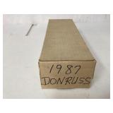 1987 Donruss Baseball Card Box With Approximately