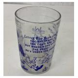 Vintage Glass With Little Boy Blue Illustration, 4