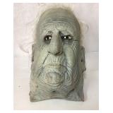 Realistic Latex Old Man Mask with White Hair
