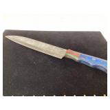 14-Inch Custom Knife with Damascus Steel Blade and