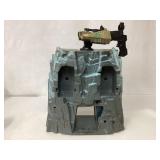 Action Figure Playset with Multi-Compartment Rock