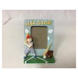 All Star Baseball-Themed Picture Frame with Decora