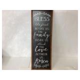 Bless the Food, Family, and Love Decorative Wall S