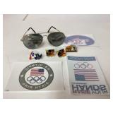 Amateur Sports Lot With 1987 Indy PanAm Games Glas