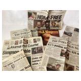 Big OJ Simpson Lot With Newspapers and Magazine