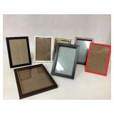 Six Photo Frames in Various Styles and Colors
