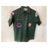 Vintage Scout BSA Green Uniform Shirt with Patches
