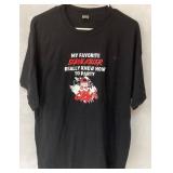 Black T-Shirt Featuring Serial Killer-Themed Desig