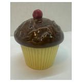 Dorna Ceramic Cupcake Shaped Lidded Container