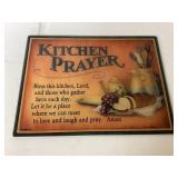 Kitchen Prayer Decorative Wall Plaque by Laura Gle