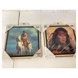 Handcrafted Wall Plaques Featuring Native American