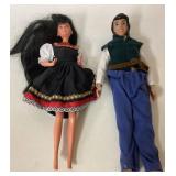 Dolls in Traditional-Style Costumes, Approximately