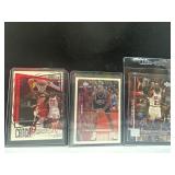 3 Michael Jordan Basketball Cards in Sleeves