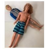 Two Male Fashion Dolls with Clothing