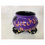 Purple Ceramic Witchï¿½s Brew Cauldron With Legs, Ap