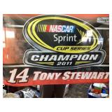 Two Tony Stewart NASCAR Flags Featuring #14 Design