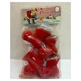 Vintage Christmas Decorations: Red Santa Boots in
