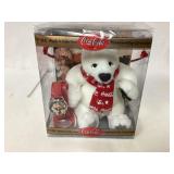 Coca-Cola Polar Bear Plush Toy with Analog Watch i