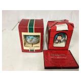 Peanuts Satin Ornaments Featuring Christmas Scenes