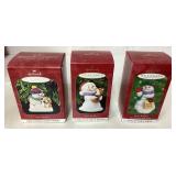 3 Hallmark Keepsake Snow Buddies Collectible Ornam