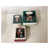 Hallmark Keepsake Ornament Lot with 3 Christmas Co