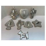 Vintage Christmas Cookie Cutter Molds in Assorted