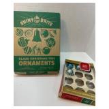 Shiny Brite Glass Christmas Tree Ornaments with Or
