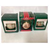 Hallmark Keepsake Glass Ornaments in Original Boxe