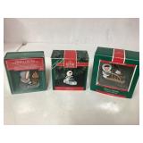 Three Hallmark Keepsake Ornaments in Original Pack