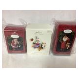 3 Hallmark Keepsake Christmas Ornaments