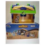 Bible Toys Nativity Playset with Figures and Stora