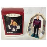 1995 Star Trek Keepsake Ornaments Featuring Captai