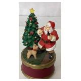 Working Coca-Cola Santa and Tree Music Box