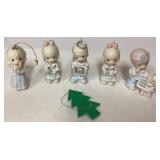 5 Precious Moments Christmas Ornaments