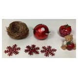 Holiday Decorations Including Ornaments and Figuri