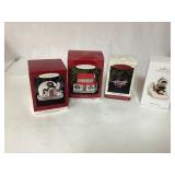 Four Hallmark Keepsake Ornaments in Original Boxes