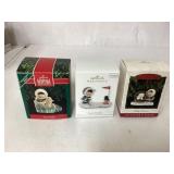 Three Hallmark Keepsake Frosty Friends Ornaments