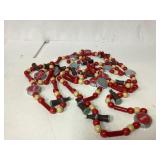 Coca-Cola Themed Beaded Necklace with Bottle Caps