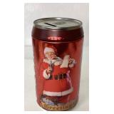 Coca-Cola Santa Claus Themed Metal Bank, 8 Inches