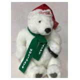 Coca-Cola Holiday Polar Bear Plush Toy with Scarf