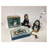 Penguin Christmas Lot with Decorative Figurines