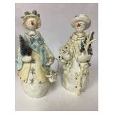Snowman-Themed Figurines, 9 Inches Tall