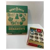 Shiny Brite Glass Christmas Tree Ornaments with Or