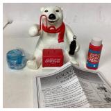 Vintage 1996 Coca-Cola Bubble Blowing Polar Bear (