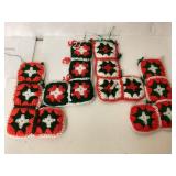 Vintage Homemade Crochet Christmas Stockings