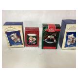 4 Hallmark Keepsake Christmas Ornaments in Origina