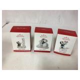 Hallmark Keepsake Ornament Set of 3 Featuring Snow